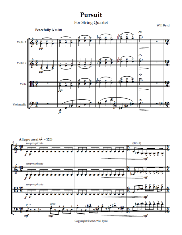 Pursuit (for String Quartet)